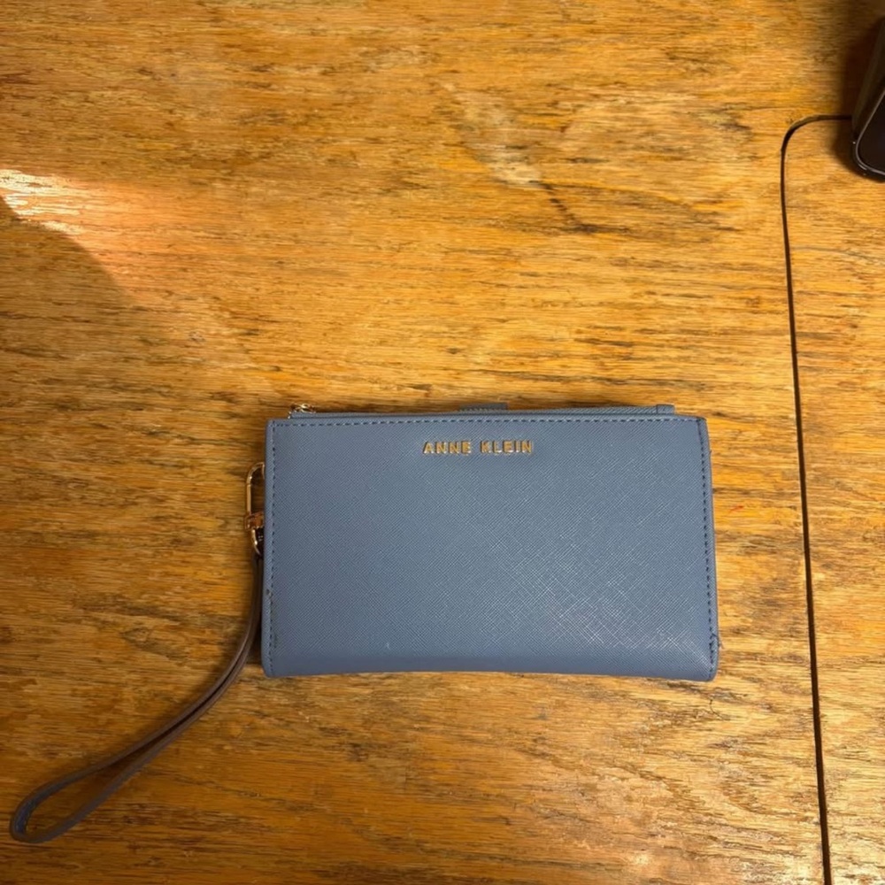Anne Klein Sky Blue Wristlet